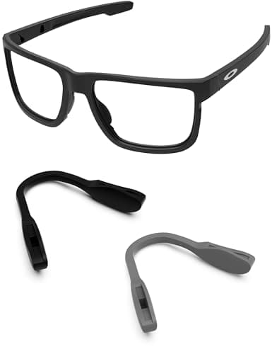 Image of PapaViva Replacement Nose Pad Piece Nosepad for Oakley Split Shot OO9416/Split Time OO4129 Sunglasses - Grey + Black