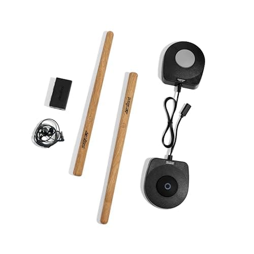 Image of AeroBand Electronic Drum Set PocketDrum2 MAX（2025 Version）, Air Drum Sticks & Pedals & Bluetooth Adapter, Play Drum Anywhere Anytime, 8 Tones and USB Midi Kids Adult Drummer Gift (Earphone Included)