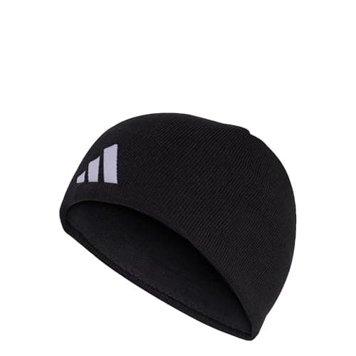 Image of adidas Unisex TIRO Light Fleece Beanie, Black/White, M-L