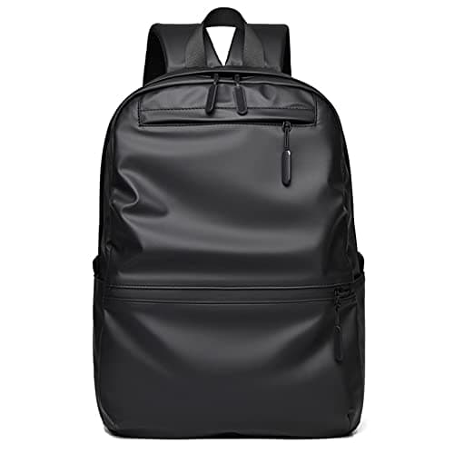 Image of PORRASSO Men Backpack Causal Daypack Laptop Rucksack 14 Inch Laptop Waterproof Backpack for College Travel Daily Use Black