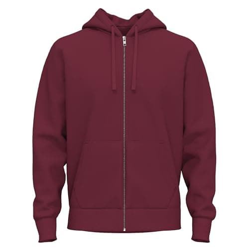Image of SoftSpun 17001-0002-M | Ziper Hoodies for Men | Burgundy