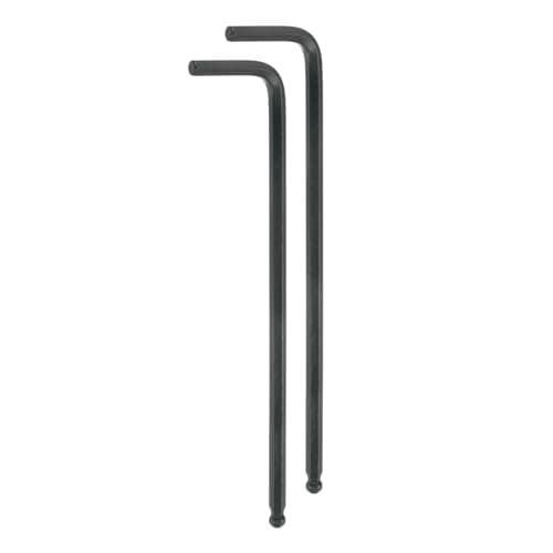 Image of sourcing map 2pcs Ball End Hex Key Wrench 5mm L-Shape Extra Long Arm Hexagon Metric Wrenches Chrome Vanadium Steel Repairing Tool for Home Repair Black