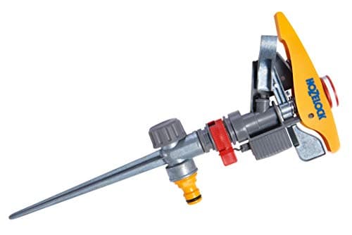 Image of HOZELOCK - Pulsating Sprinkler Plus 450 m² : Large-area Spray Sprinkler, Fully Adjustable, Water Small to Large Circles, Perfect for Lawns and Established Plants [2550 0000]
