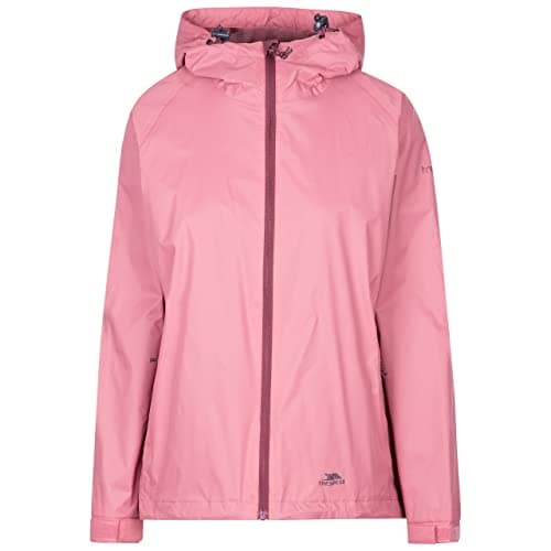 Image of Trespass Womens Rain Jacket Tayah II - Waterproof Shell, Contrast Mesh Lining, Adjustable Hood, 2 Zip Pockets, Elasticated Cuffs, Hem Drawcord, Contrast Zip, Storm Flap