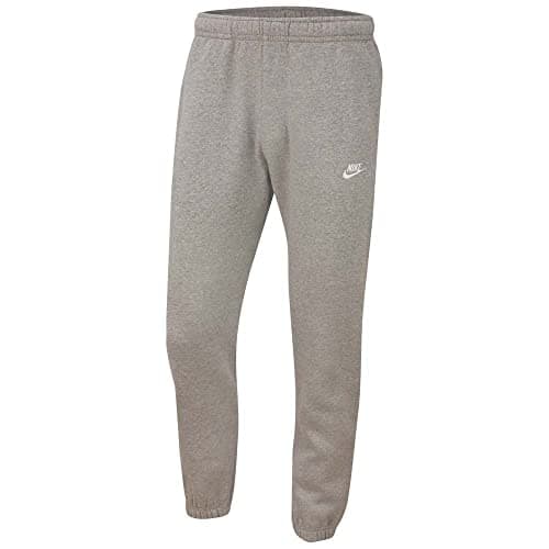 Image of NIKE BV2737-063 M NSW Club Pant CF BB Pants Men's DK Grey Heather/Matte Silver/White L