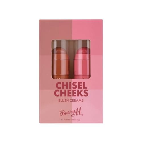 Image of Barry M Chisel Cheeks Blush Creams, Shades Pink Blushed & Rosey | Cheek Blusher Creams