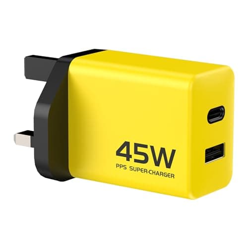 Image of Pipestation 45W GaN USB C Charger | PPS Fast Charging | Multi USB A and C Plug Adaptor UK