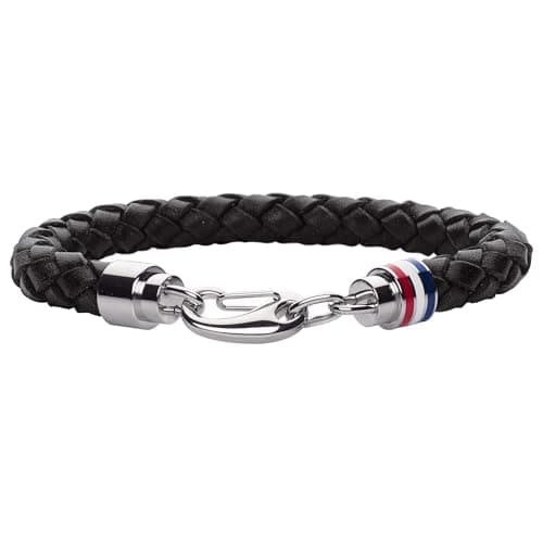 Image of Tommy Hilfiger Jewelry Men's Leather Bracelet Black - 2700510