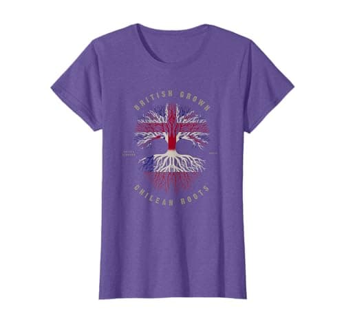 Image of UK British Grown Chilean Roots DNA Chile Flag T-Shirt