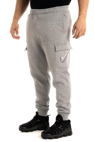 Image of NIKE Sportswear Fleece Cargo Pants Dark Grey Heather UK-L