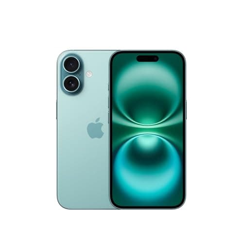 Image of Apple iPhone 16 128 GB: 5G Mobile phone with Apple Intelligence, Camera Control, A18 Chip and a Big Boost in Battery Life. Works with AirPods; Teal