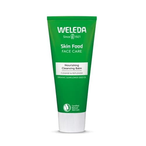 Image of WELEDA Skin Food Nourishing Cleansing Balm 75ml | Oil-to-Milk Formula | All Skin Types | Make-up Remover | Vegan
