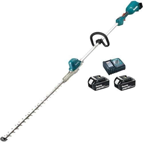 Image of Makita DUN600LRTE 18V Li-ion LXT Brushless Pole Hedge Trimmer Complete with 2 x 5.0 Ah Batteries and Charger