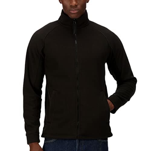 Image of Regatta Professional Men's Thor III Interactive Workwear Fleece Jacket, Black, size XX-Large