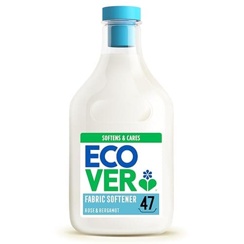 Image of Ecover Fabric Softener, Fabric Conditioner to Soften Your Clothes, Fresh Rose & Bergamot Scent, 1 x 47 Washes, 1 x 1.43L