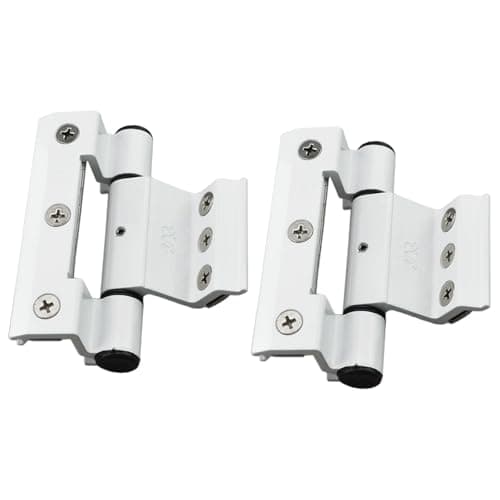 Image of Wmzjnljy 1 Pair 100mm 13mm White Rebated Butt Hinge Pendulum Upvc Door Hinges (Z111-2)