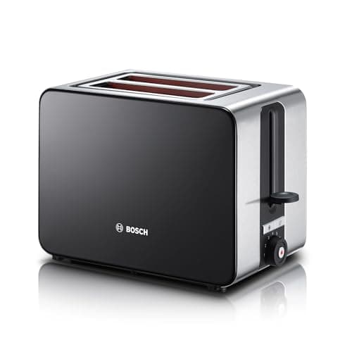 Image of Bosch Sky Compact TAT7203GB 2 Slot Stainless Steel Toaster with 7 variable browning levels including frozen - Black