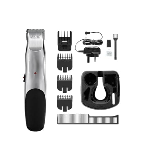 Image of Wahl Groomsman Cord/Cordless Stubble & Beard Trimmer, Stubble Trimmer, Gift for Him, Male Grooming Set, Trimmers for Men, Rechargeable Trimmer, Corded, Cordless, Beard Care