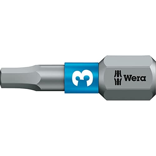 Image of Wera 05056683001 3 x 25 mm 840/1 BTZ Bits - Silver