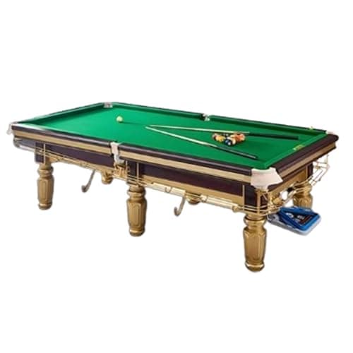 Image of Premium Slate Pool Table, Heavy Duty Standard Billiard Table for Family & Club Entertainment(C)