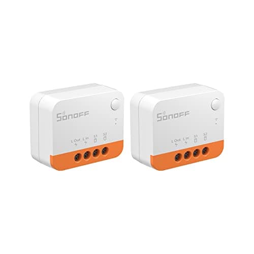 Image of No Neutral Wire Required, SONOFF ZBMINIL2 Zigbee Smart Light Switch (2 Way), Works with Alexa, SmartThings Hub, Google Home&SONOFF ZBBridge-P, ZigBee Hub Required (2 Pack)