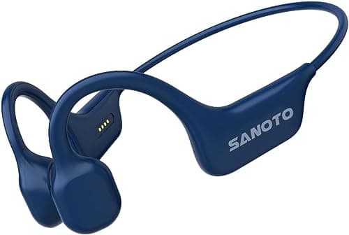 Image of SANOTO Bone Conduction Headphones Open Ear Headphones Wireless Bluetooth 5.3 Sport Headset IPX7 Waterproof Headphones for Running Fitness Gym Walking Cycling
