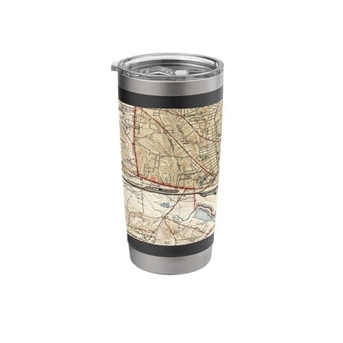 Image of Vintage Alexandria VA Map (1942) Stainless Steel Insulated Tumbler