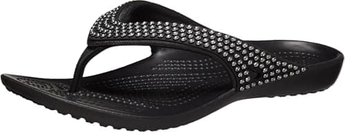 Image of Crocs Kadee II Flip, Diamante Black, 6 UK