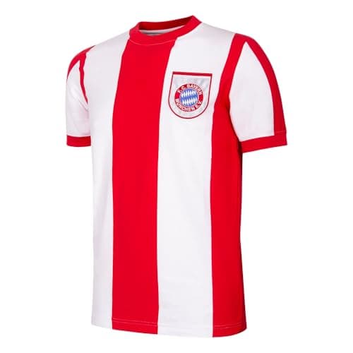 Image of FC Bayern Munich 1971-72 Retro Football Jersey, Red - White, S