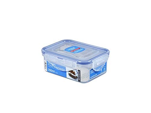 Image of LocknLock Rectangular 350ml (135 x 102 x 52 mm), Clear/Blue