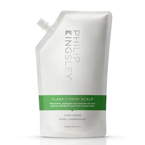 Image of Philip Kingsley | Flaky/Itchy Scalp Conditioner | Anti-Dandruff Conditioner For Flaky, Itchy, Dry and/or Oily Scalps | Cleansing Scalp Care | Hydrates, Soothes and Detangles | 1000ml Refill Pouch