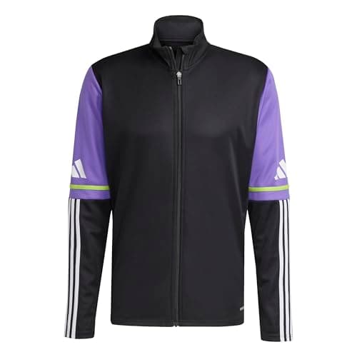 Image of adidas Men's Squadra25 Training Jacket, Black/Purple Rush, S