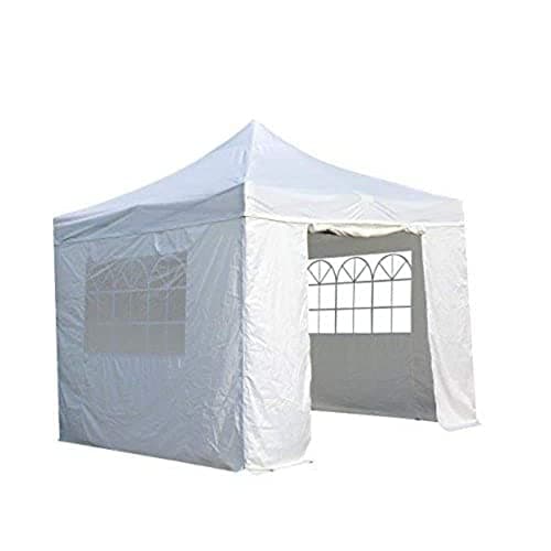 Image of All Seasons Gazebos 3x3m Heavy Duty Fully Waterproof Pop up Gazebo With 4 Side Walls and Accessory Pack - Cream