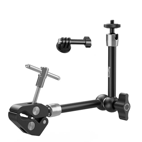 Image of SMALLRIG Magic Arm with Super Clamp for Action Cameras, Camera Clamp Mount for GoPro Hero 13/12/11, for DJI Osmo Action 5 pro/4/3, for Insta360 Ace Pro 2, with 1/4" Screw for Monitor/LED Lights - 5605