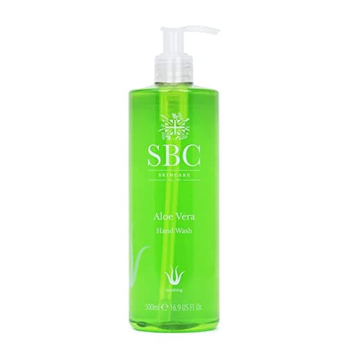 Image of SBC Skincare Aloe Vera Hand Wash 500ml - Cooling pH Balanced Liquid Hand Soap with Aloe Vera and Cucumber