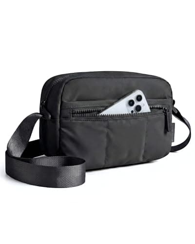 Image of bagsmart 2 in 1 Puffy Camera Bag Small Camera Sling Bag DSLR/SLR/Mirrorless Shoulder Bag Shockproof Crossbody Photography Camera Case for Photographers