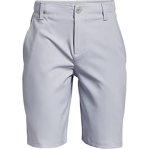 Image of Under Armour Boys Golf Shorts Junior Cotton Grey 9-10 Years
