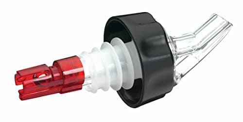 Image of BarCraft KCBCSHOT 25ml Spirit Measure and Bottle Pourer, Black, 9.5 x 3.5 cm