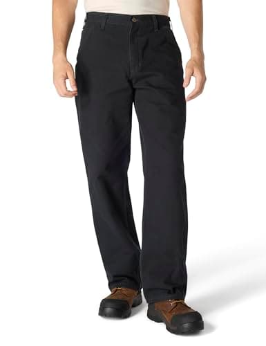 Image of Carhartt Men's Loose Fit Washed Duck Utility Work Pant, Black, 34W x 32L