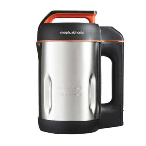 Image of Morphy Richards Soup Maker, 1.6L Dual Programme, Serrator Blade, Easy Clean, Keep Warm, LED Countdown, Add to Function, Detachable Power Cord, Stainless Steel, 501022