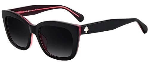 Image of Kate Spade Tammy/s 3H2/WJ BLACK PINK Sunglasses Women's Acetate, Standard, 53