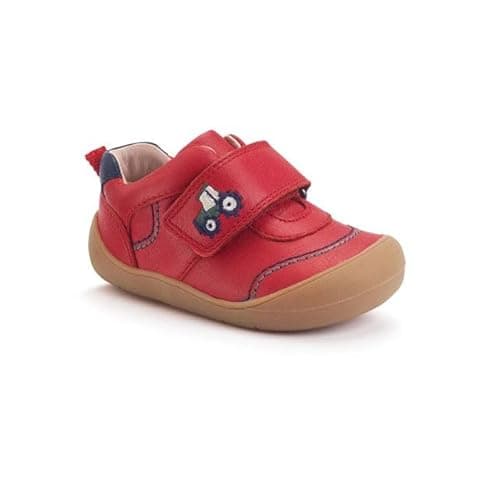 Image of Start-rite Harvest 1v Red Leather Kids Boys Toddler Shoes 0844-16F