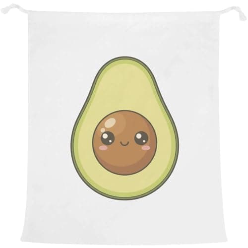 Image of Azeeda 'Cute Avocado' Laundry/Washing/Storage Bag (LB00042290)