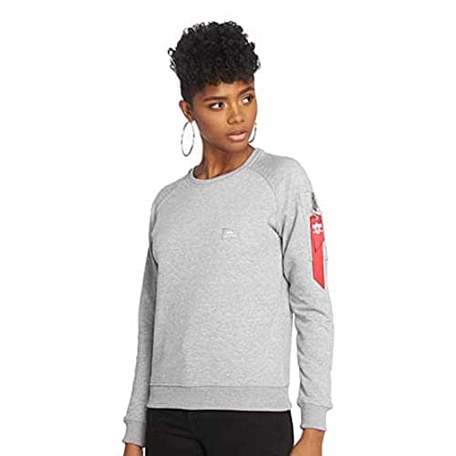 Image of ALPHA INDUSTRIES Women's X-Fit Sweat Wmn Sports Hoodie, Grey Heather, S