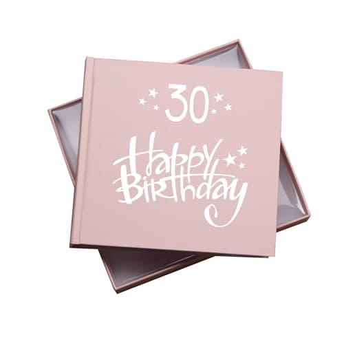 Image of 30th Birthday Pink Photo Album, 50 Photos 4"x6", Gift For Her, 18.5cm x 19.5cm