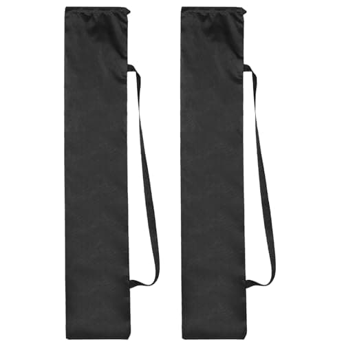 Image of PATIKIL 100cm X22cm Tripod Carrying Case, 2 Pack Camera Tripod Carrying Bags Oxford Cloth Padded Bag for Camera Gear Mic Light Stand Sheet Music Photography Accessories, Black