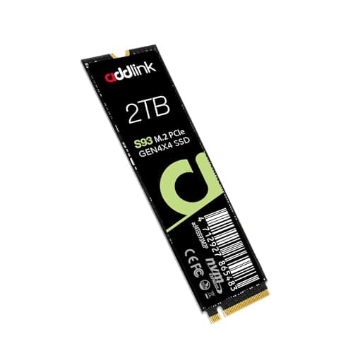 Image of addlink S93 2TB SSD, M.2 2280 PCIe 4.0 NVMe Game Drive SSD, Up to 7400 MB/s, High Performance Internal Solid State Drive, Compatible with Laptop, Rog Ally X, Gaming Consoles and Creators