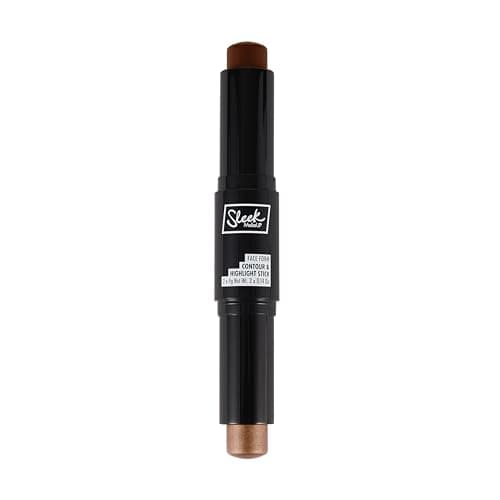 Image of Sleek MakeUP Face Form Contour & Highlight Stick - 2-in-1 Cream Contour and Highlighter, Buildable Lightweight Formula with Jojoba Oil & Vitamin E, 8g (Dark)