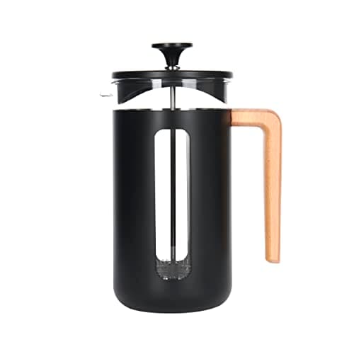 Image of La Cafetière Pisa Stainless Steel Cafetière, Eight Cup, Black, Gift Boxed