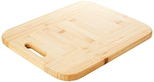 Image of Premier Housewares 1103931 Bamboo Chopping Board with Handle, 34 x 29 cm Natural